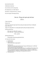 Giáo án Phong cách ngôn ngữ sinh hoạt