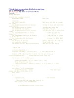 Các chiêu thức trong lập trình Thả một câu từ trên cao xuống