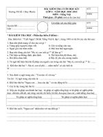 Đề thi HKI môn TV lóp 4