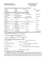 Đề thi thử Tiếng Anh 10 hay