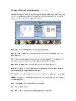 20 phím tắt hữu hiệu trong Windows