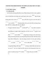 PHƯƠNG PHÁP BÌNH PHƯƠNG TỐI THIỂU LẬP CÔNG THỨC TỪ THỰC NGHIỆM