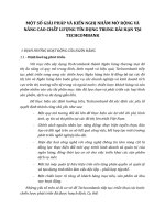 MỘT SỐ GIẢI PHÁP VÀ KIẾN NGHỊ NHẰM MỞ RỘNG VÀ NÂNG CAO CHẤT LƯỢNG TÍN DỤNG TRUNG DÀI HẠN TẠI  TECHCOMBANK