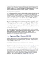 Cascading Style Sheets and dynamic HTML