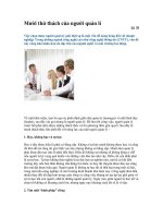 Mười thử thách của người quản lí