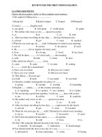 Ôn tập AV 9 HK1 2010