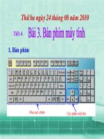 Chương 1_Bài 3. Bàn phím máy tính