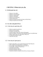 CHƯƠNG 2 Phân tích yêu cầu