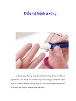 Điều trị bệnh á sừng