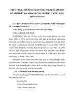 THỰC TRẠNG MỞ RỘNG HOẠT ĐỘNG TÍN DỤNG ĐỐI VỚI HỘ SẢN XUẤT TẠI NHNo VÀ PTNT HUYỆN TỪ SƠN TRONG THỜI GIAN QUA