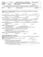 KTHK 1- VAT LY 9 - TU LUAN