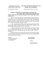 Công văn về việc thực tập sư phạm năm 2011 tại một số trường THPT