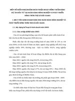 MỘT SỐ KIẾN NGHỊ NHẰM HOÀN THIỆN HOẠT ĐỘNG THẨM ĐỊNH DỰ ÁN ĐẦU TƯ TẠI NGÂN HÀNG NÔNG NGHIỆP VÀ PHÁT TRIỂN NÔNG THÔN THỊ XÃ BẮC GIANG