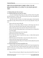 MỘT SỐ GIẢI PHÁP HOÀN THIỆN CÔNG TÁC KẾ HOẠCH THI CÔNG CỦA CÔNG TY XÂY DỰNG QUYẾT TIẾN