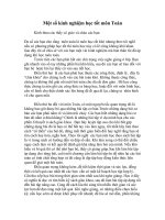 Kinh nghiệm học tốt môn Toán