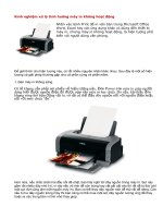 Kinh nghiệm sử lý tình huống khi máy in ko hoạt động