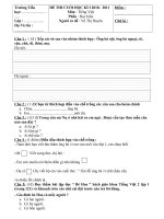 đề thi cuối kì 1(2010)