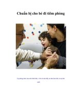 Chuẩn bị cho bé đi tiêm phòng