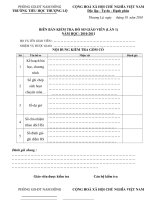 BBKT HS GV viết tay