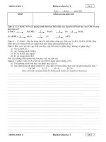 Đề kiểm tra học kì 1 năm học 2010-2011