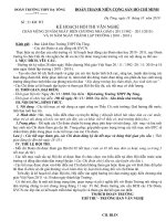 Kế hoạch văn nghệ 20 - 11