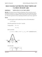 Bài tập Phương pháp Thống kê và PTDL