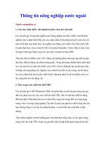 Thông tin nông nghiệp nước ngoài