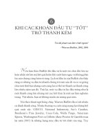 KHI CÁC KHOẢN ĐẦU TƯ “TỐT” TRỞ THÀNH KÉM