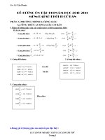 ĐỀ CƯƠNG ÔN TẬP HKI 11-CB HAY