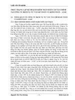 THỰC TRẠNG LẬP KẾ HOẠCH KIỂM TOÁN BÁO CÁO TÀI CHÍNH TẠI CÔNG TY DỊCH VỤ TƯ VẤN KẾ TOÁN VÀ KIỂM TOÁN