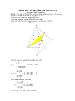 Giải đề thi thử -Hình học 11