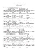 Đề ôn thi học kì 1.