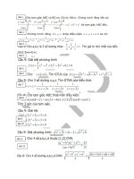 Cac dang bt kho thi dh