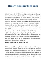 Hành vi tiêu dùng bị bỏ quên