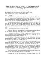 THỰC TRẠNG VỀ CÔNG TÁC TỔ CHỨC KẾ TOÁN NGHIỆP  VỤ TÍN DỤNG CHO VAY VÀ NGHIỆP VỤ  TẠI NHNO