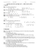 Đề cương ôn tập HK1 - Toán 8