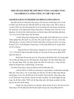 MỘT SỐ GIẢI PHÁP ĐỂ GÓP PHẦN NÂNG CAO KHẢ NĂNG TÀI CHÍNH CỦA TỔNG CÔNG TY CHÈ VIỆT NAM