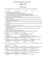 ĐỀ CƯƠNG ÔN TẬP MÔN VẬT LÝ LỚP 12