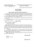 Biểu mẫu Quyết định Đoàn