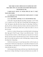 THỰC HIỆN CƠ CHẾ  CHÍNH SÁCH TÀI CHÍNH NHÀ NƯỚC THỰC HIỆN CÔNG TÁC XOÁ ĐÓI GIẢM NGHÈO TRÊN ĐỊA BÀN THÀNH PHỐ HÀ NÔỊ