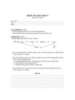 Đề hoá học 9 (hay)