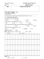 đề thi toan giua kì 1