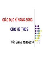 Tap huan KNS, Bai mo dau 10.ppt