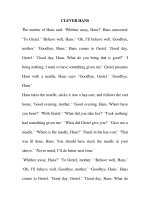 CLEVER HANS - GRIMM''''S FAIRY TALE