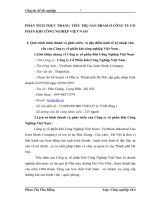 PHÂN TÍCH THỰC TRANG  TIÊU THỤ SẢN PHẨM Ở CÔNG TY CỔ PHẦN KHÍ CÔNG NGHIỆP VIỆT NAM