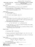 Đề thi tuyển sinh đại học - cao đăng năm 2005 môn toán khối D