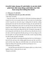 Cơ sở lý luận chung về xuất khẩu và sự cần thiết phải thúc đẩy hoạt động xuất khẩu của Việt Nam sang thị trường Hàn Quốc