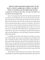 MỘT SỐ Ý KIẾN NHẰM HOÀN THIỆN CÔNG TÁC KẾ TOÁN VÀ NÂNG CAO HIỆU QUẢ SỬ DỤNG  VẬT LIỆU Ở CÔNG TY XÂY DỰNG LẮP MÁY ĐIỆN NƯỚC HÀ NỘI