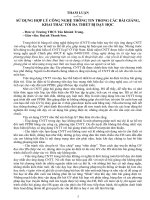 tham luận ứng dụng CNTT