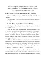 KINH NGHIỆM VẬN DỤNG PHƯƠNG PHÁP HẠCH TOÁN CHI PHÍ VÀ GIÁ THÀNH THEO HOẠT ĐỘNG CỦA MỘT SỐ NƯỚC  TRÊN THẾ GIỚI